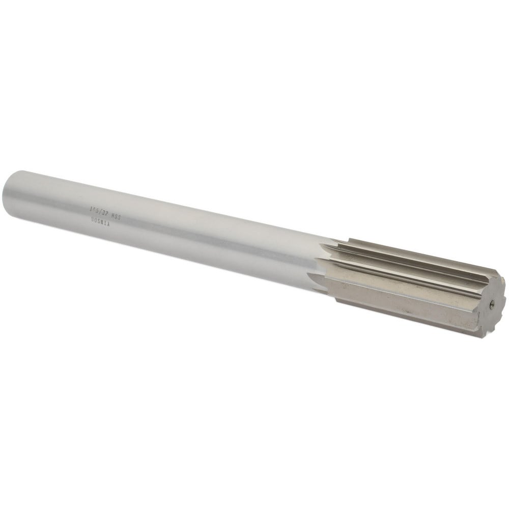 Value Collection SM0100110 Chucking Reamer: 1-5/32" Dia, 11" OAL, 2-7/8" Flute Length, Straight Shank, High Speed Steel Image