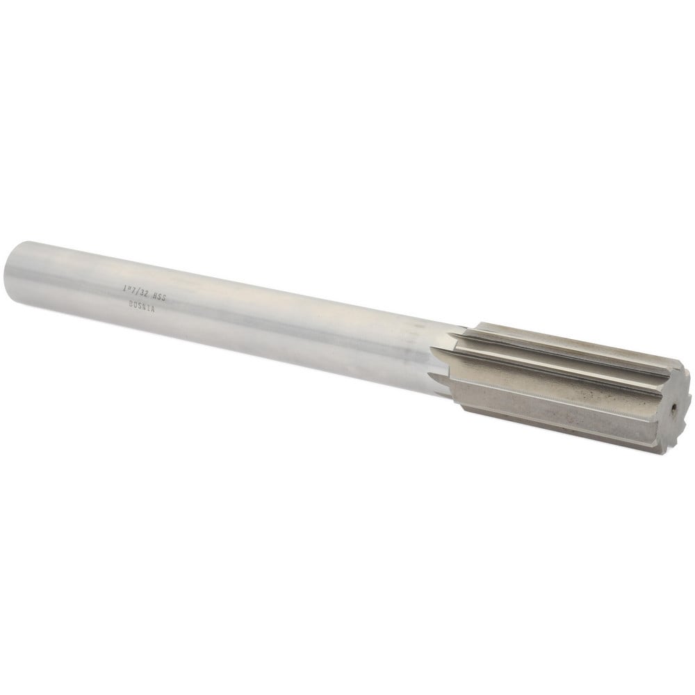 Value Collection SM0100114 Chucking Reamer: 1-7/32" Dia, 11" OAL, 2-7/8" Flute Length, Straight Shank, High Speed Steel Image