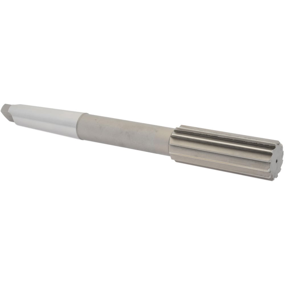 Value Collection ST0140136 Chucking Reamer: 1-9/16" Dia, 12-1/2" OAL, 3-1/2" Flute Length, Morse Taper Shank, High Speed Steel Image