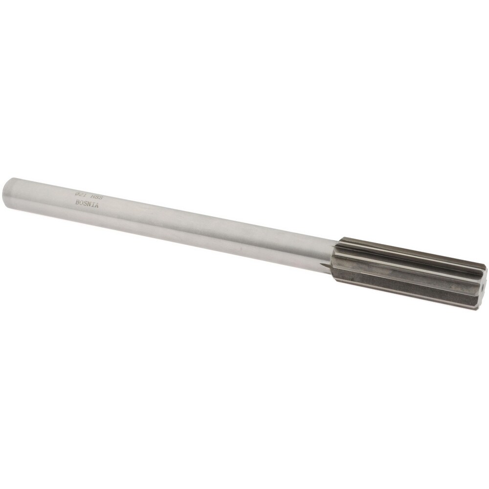 Value Collection SM0502100 Chucking Reamer: 0.8268" Dia, 9-1/2" OAL, 2-1/2" Flute Length, Straight Shank, High Speed Steel Image