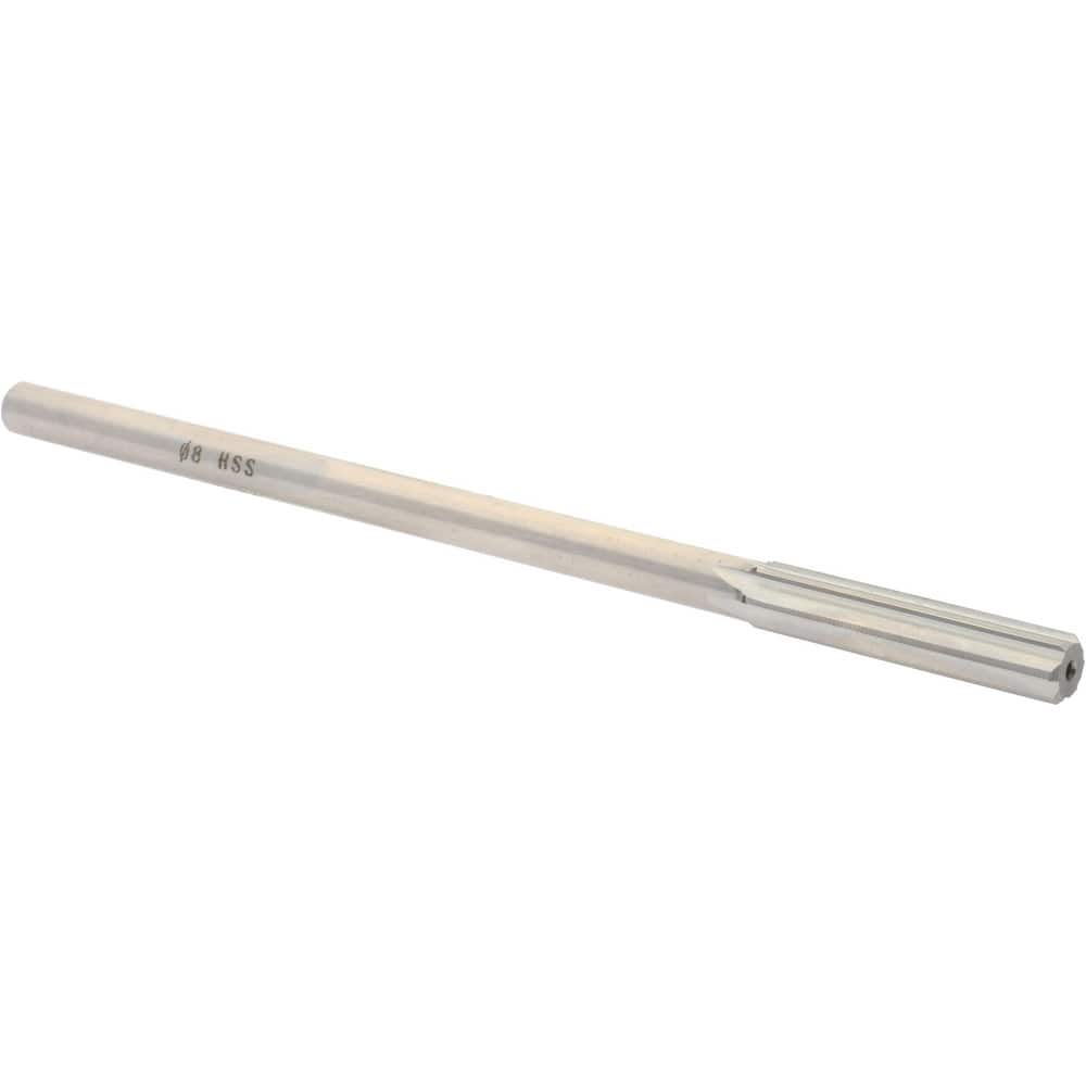 Value Collection SM0500800 Chucking Reamer: 0.315" Dia, 6" OAL, 1-1/2" Flute Length, Straight Shank, High Speed Steel 