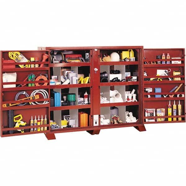 Job Site Tool Box: Bin Storage Cabinet