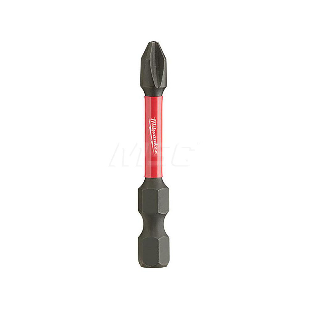 Milwaukee Tool Power Screwdriver Bit 2 Phillips, 1/4" Hex Drive
