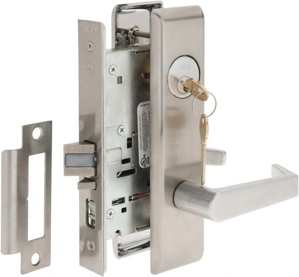 Entrance Lever Lockset for 1-3/4 to 3-1/4" Thick Doors