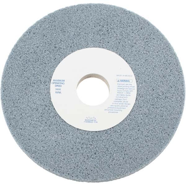 Norton 66253246797 Surface Grinding Wheel: 7" Dia, 1/2" Thick, 1-1/4" Hole, 46 Grit, H Hardness Image