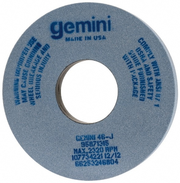 Norton 66253246804 Surface Grinding Wheel: 14" Dia, 1-1/2" Thick, 5" Hole, 46 Grit, J Hardness Image