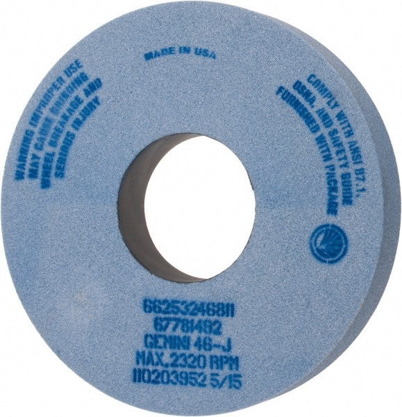 Norton 66253246811 Surface Grinding Wheel: 14" Dia, 2" Thick, 5" Hole, 46 Grit, J Hardness Image