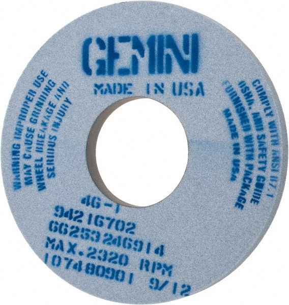 Norton 66253246914 Surface Grinding Wheel: 14" Dia, 1" Thick, 5" Hole, 46 Grit, I Hardness Image