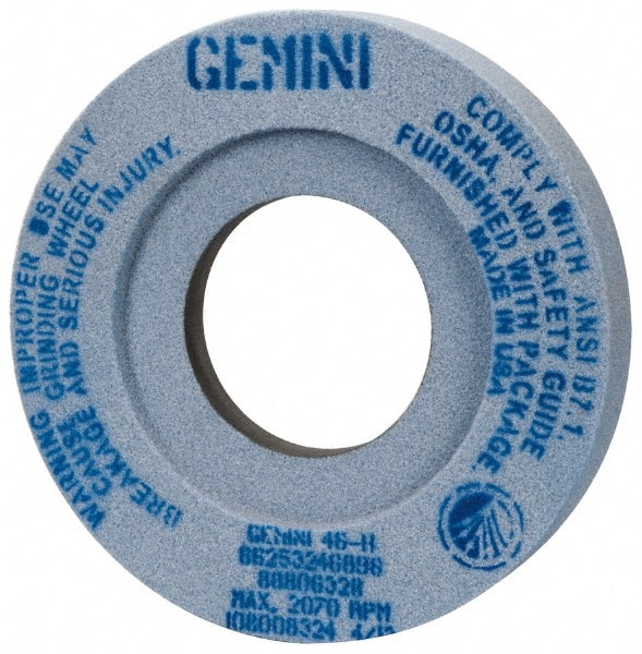 Norton 66253246896 Surface Grinding Wheel: 12" Dia, 2" Thick, 5" Hole, 46 Grit, H Hardness 