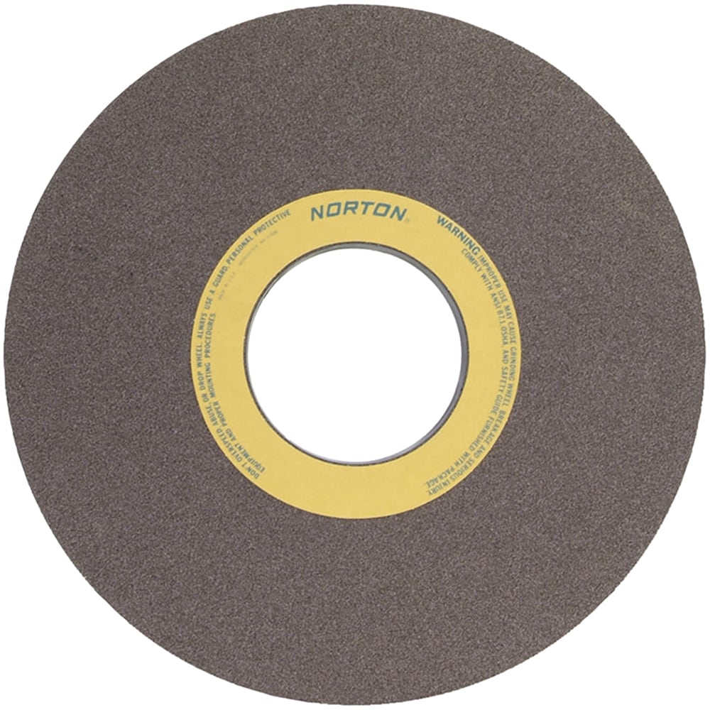 Norton 66253246956 Type 1 Centerless & Cylindrical Grinding Wheel: 20" Dia, 2" Wide, 10" Hole Image