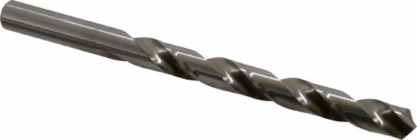Jobber Length Drill Bit: Letter R (0.3390) Dia, 118 deg, HSS - Bright/Uncoated Finish, 4.7500" OAL, Right Hand Cut, Regular Spiral Flute, Straight Shank, Series 150D
