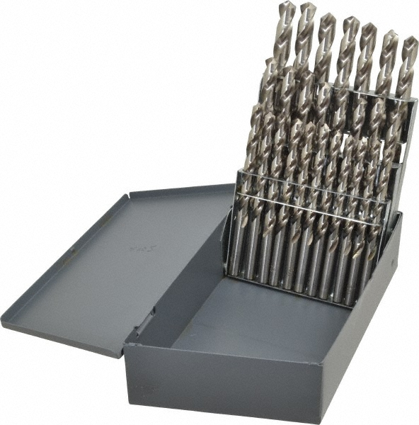 Hertel 7/64 Jobber Length Drill Bits – 12-Pack, 118 Degree Bright Finish, Made In USA (High Speed Steel)