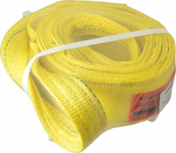 Lift-All EE2803DTX8 Eye & Eye Sling: 3" Wide, 8 Long, 17,200 lb Vertical, Polyester Image