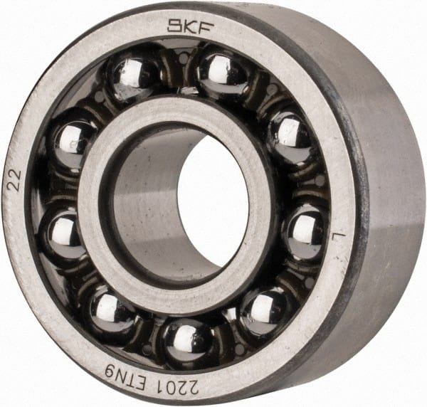 SKF 2201 ETN9 Self-Aligning Ball Bearing: 12 mm Bore Dia, 32 mm OD, 14 mm OAW 