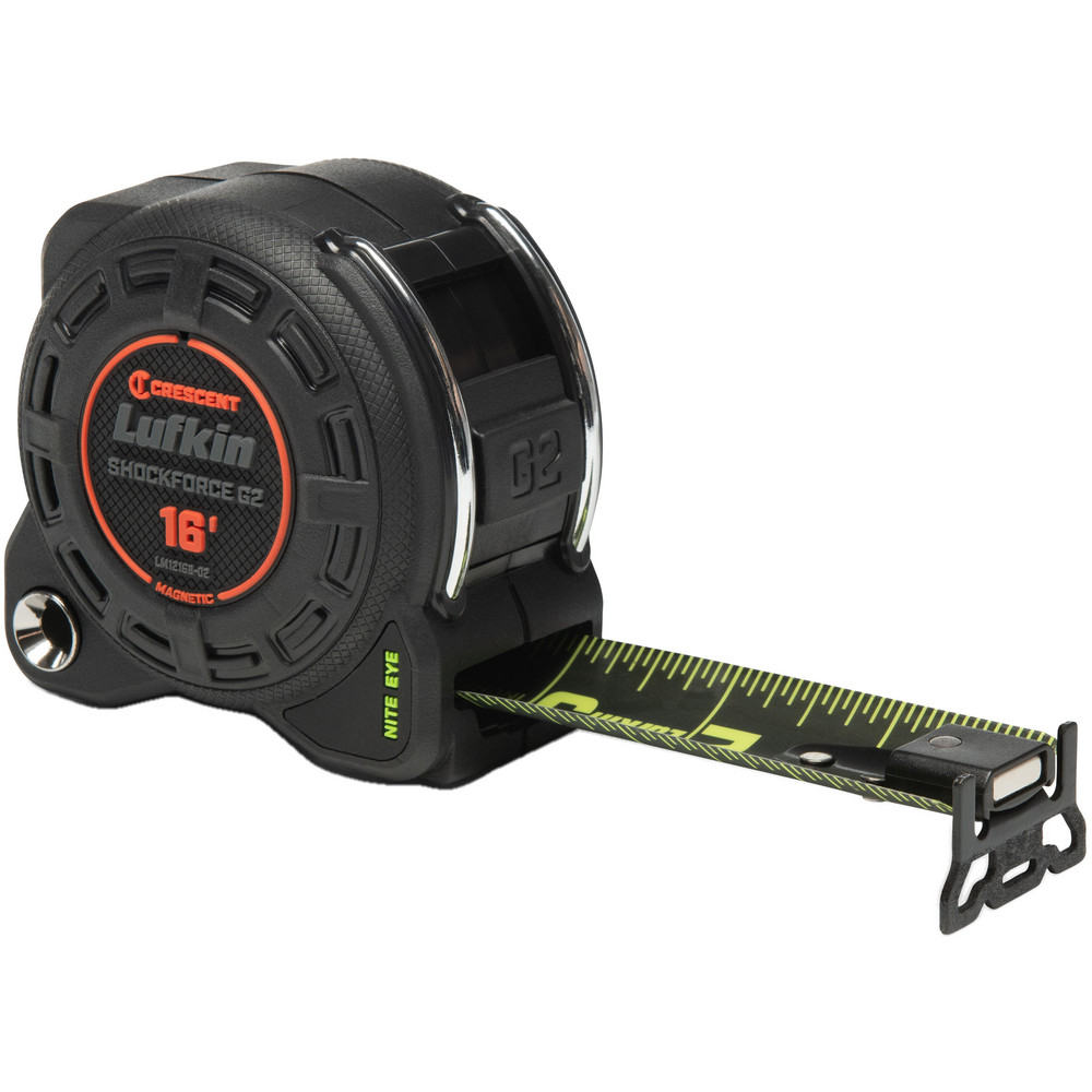 Lufkin Tape Measures; Length Ft. 16.000; Graduation (Inch) 1/16