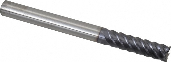 Kennametal 1925155 Square End Mill: 3/8 Dia, 1-5/16 LOC, 3/8 Shank Dia, 4 OAL, 5 Flutes, Solid Carbide Image