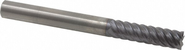 Square End Mill: 1/2'' Dia, 1-3/4'' LOC, 1/2'' Shank Dia, 5'' OAL, 6 Flutes, Solid Carbide