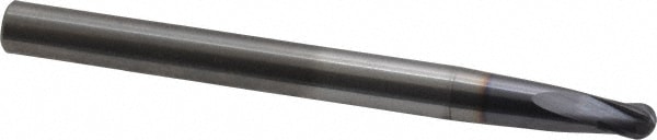 Kennametal 1925140 Ball End Mill: 0.1875" Dia, 0.1875" LOC, 4 Flute, Solid Carbide Image