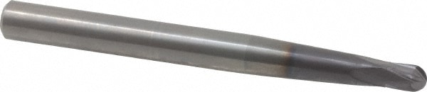 Kennametal 1925141 Ball End Mill: 0.25" Dia, 0.25" LOC, 4 Flute, Solid Carbide Image