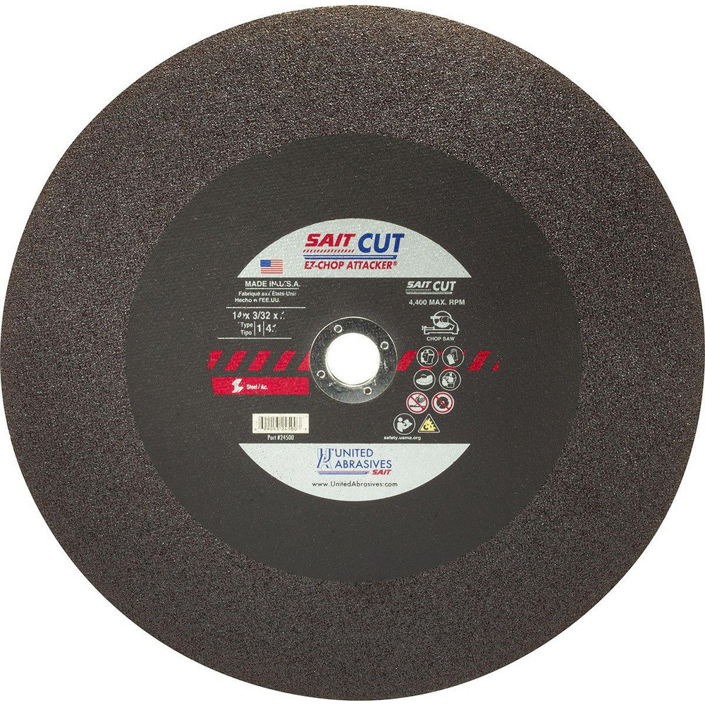 Sait CutOff Wheel Type 01/41, 14" Dia, 3/32" Thick, 1" Hole