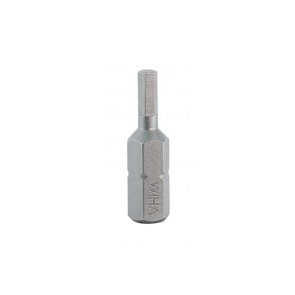Hex Screwdriver Insert Bit: 1/4" Drive, 1" OAL
