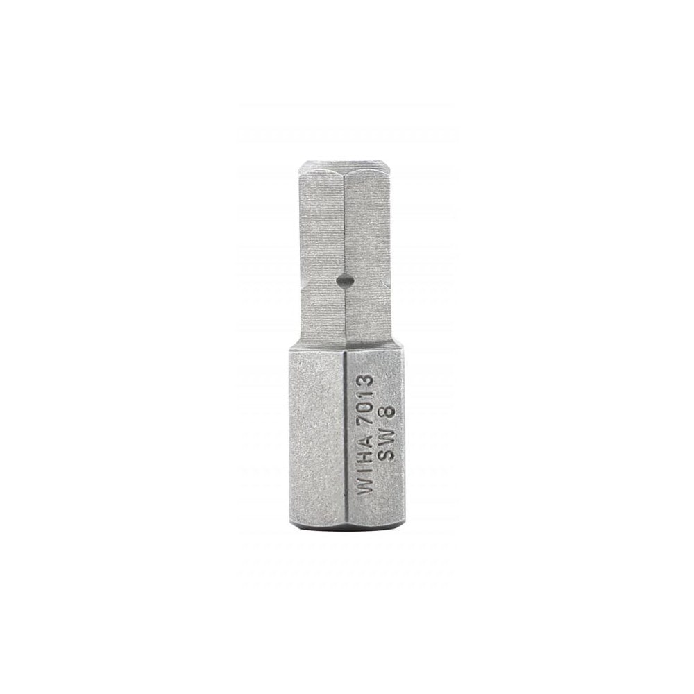 Wiha 71321 Hex Screwdriver Insert Bit: 1/4" Drive, 1" OAL Image