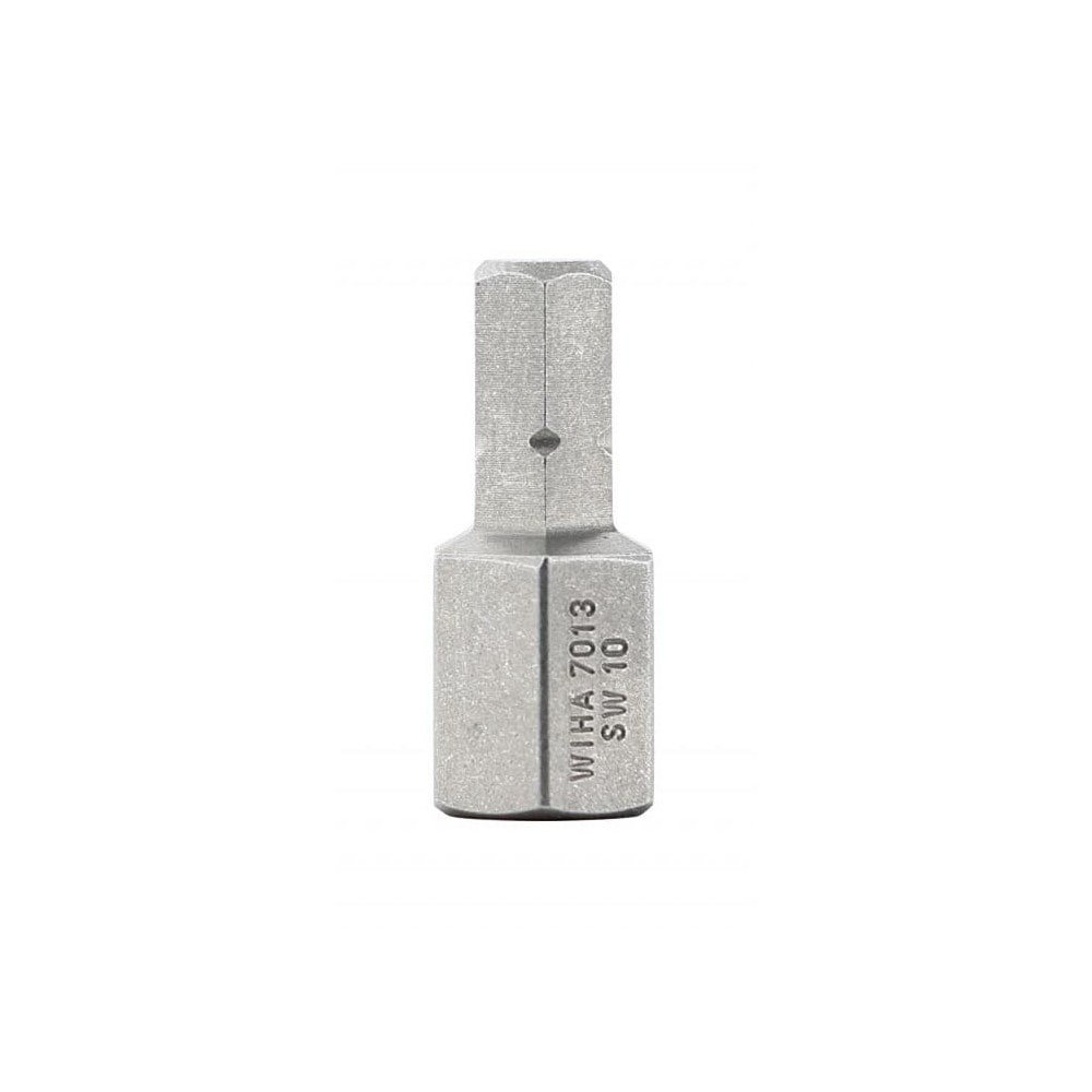 Wiha 71324 Hex Screwdriver Insert Bit: 1/4" Drive, 1" OAL Image