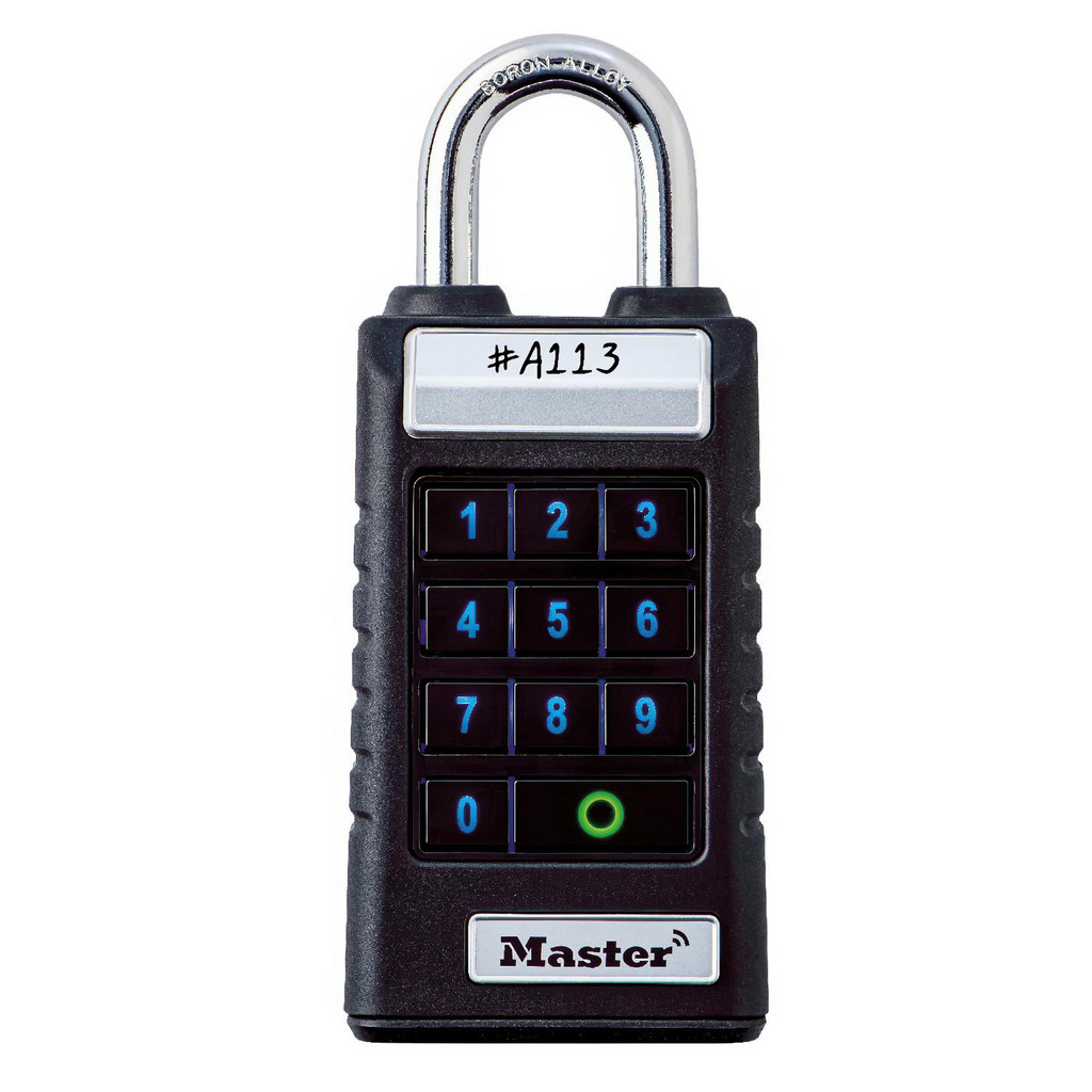 Master Lock Padlocks: Bluetooth Keyed, Bluetooth, Open Shackle, Metal | Part #6400ENT