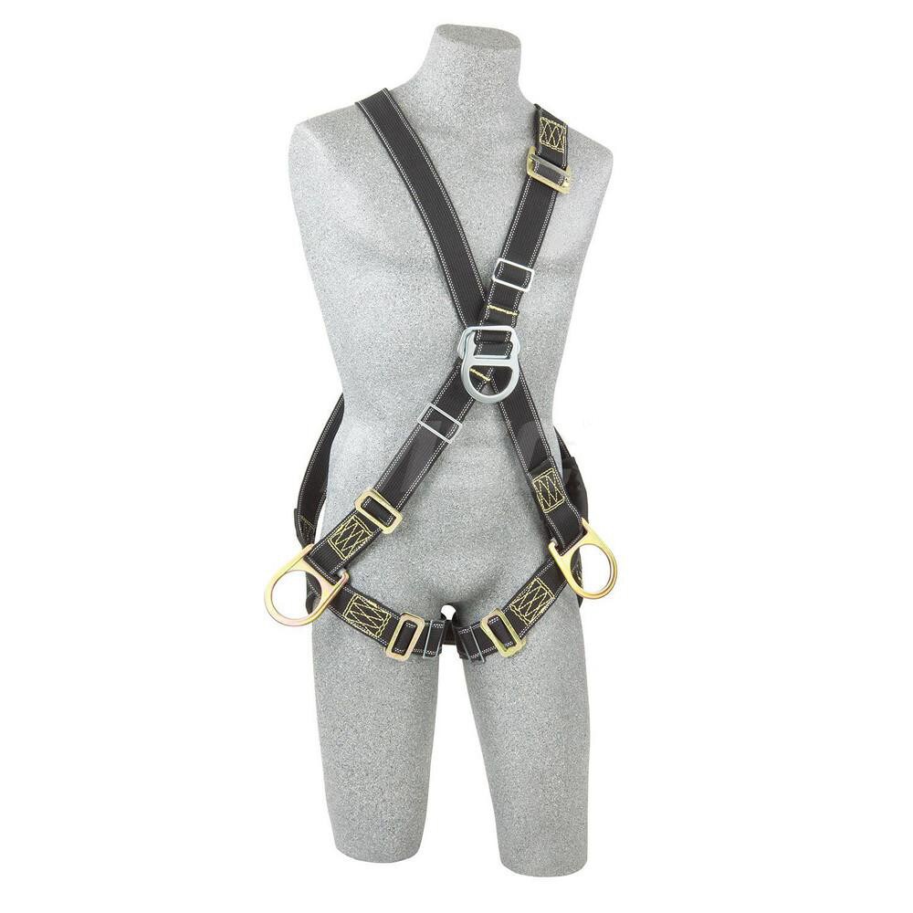 Fall Protection Harnesses: 310 Lb, Cross-Over Style, Size Universal, For Climbing & Positioning, Nomex & Kevlar, Back Front & Side