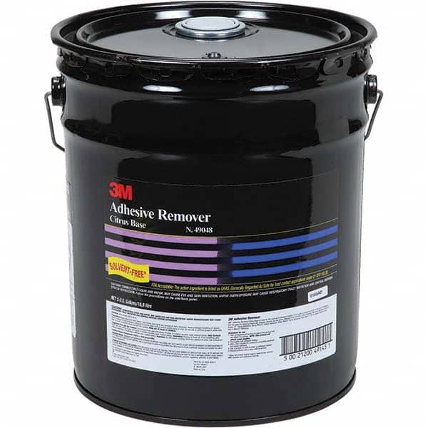 3M™ 051131-38081 Flammable General Purpose Ready-to-Use Adhesive Remover, 5  gal Pail, Liquid Form, Red, Sharp Aromatic Solvent Odor/Scent