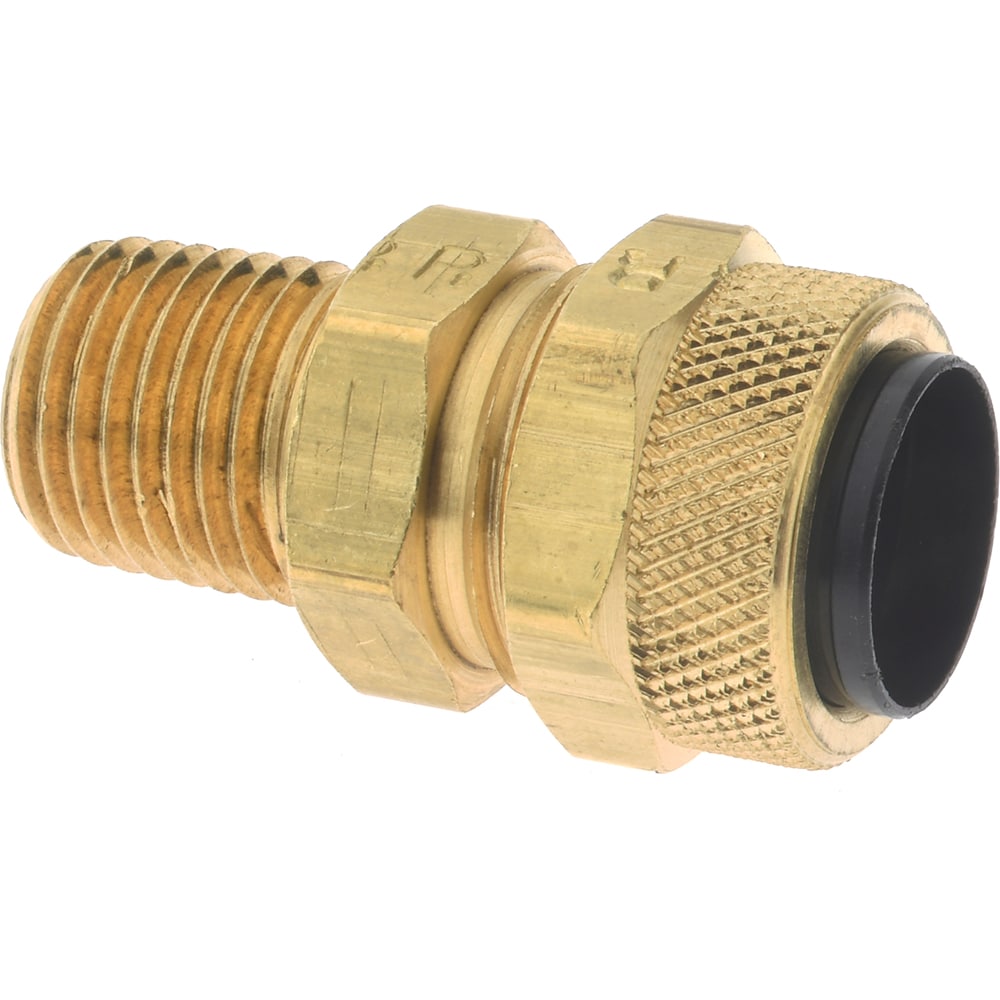 Parker 68P-8-4 Compression Tube Connector: 1/4" Thread, 1/2" Tube OD, Compression x MNPT Image