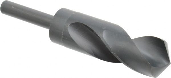 Chicago-Latrobe 55480 Reduced Shank Drill Bit: 1-1/4 Dia, 1/2 Shank Dia, 118 0, High Speed Steel 