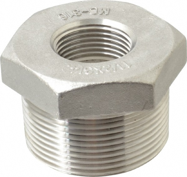 Merit Brass K614-2412 Pipe Bushing: 1-1/2 x 3/4" Fitting, 316 Stainless Steel Image