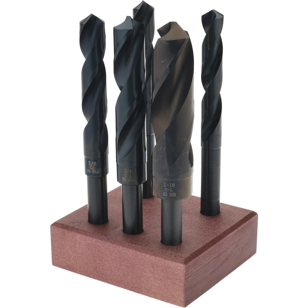 ChicagoLatrobe Drill Bit Set Reduced Shank Drill Bits, 5 Pc, 1