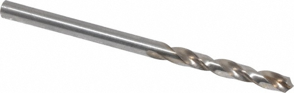 Screw Machine Drill Bit: 7/64" (0.1094) Dia, 118 deg, HSS - Bright/Uncoated, 1-13/16" OAL, Right Hand Cut, 2 Flute, Regular Spiral Flute, Straight-Cylindrical Shank, Series 157