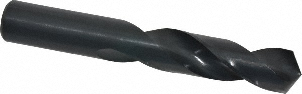 Screw Machine Drill Bit: 25/32" (0.7813) Dia, 118 deg, HSS - Bright/Uncoated, 5-1/8" OAL, Right Hand Cut, 2 Flute, Regular Spiral Flute, Straight-Cylindrical Shank, Series 157