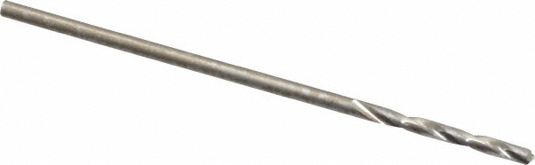 Screw Machine Drill Bit: #57 (0.0430) Dia, 118 deg, HSS - Bright/Uncoated, 1-3/8" OAL, Right Hand Cut, 2 Flute, Regular Spiral Flute, Straight-Cylindrical Shank, Series 157