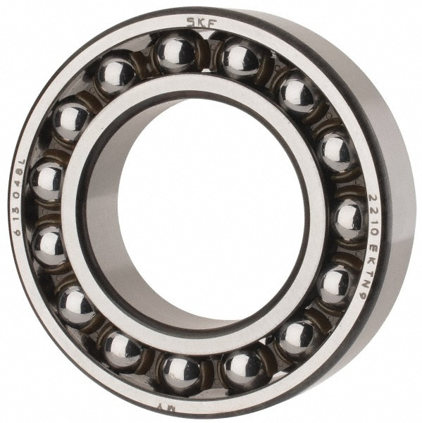 SKF 2210 EKTN9 Self-Aligning Ball Bearing: 50 mm Bore Dia, 90 mm OD, 23 mm OAW Image