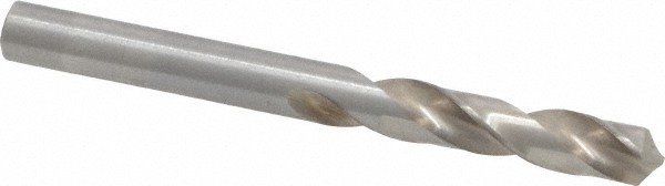 Screw Machine Drill Bit: Letter B (0.2380) Dia, 118 deg, HSS - Bright/Uncoated, 2-1/2" OAL, Right Hand Cut, 2 Flute, Regular Spiral Flute, Straight-Cylindrical Shank, Series 157