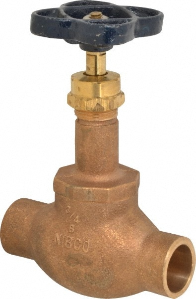 NIBCO NJ2K008 3/4" Pipe, Soldered Ends, Bronze Integral Globe Valve Image