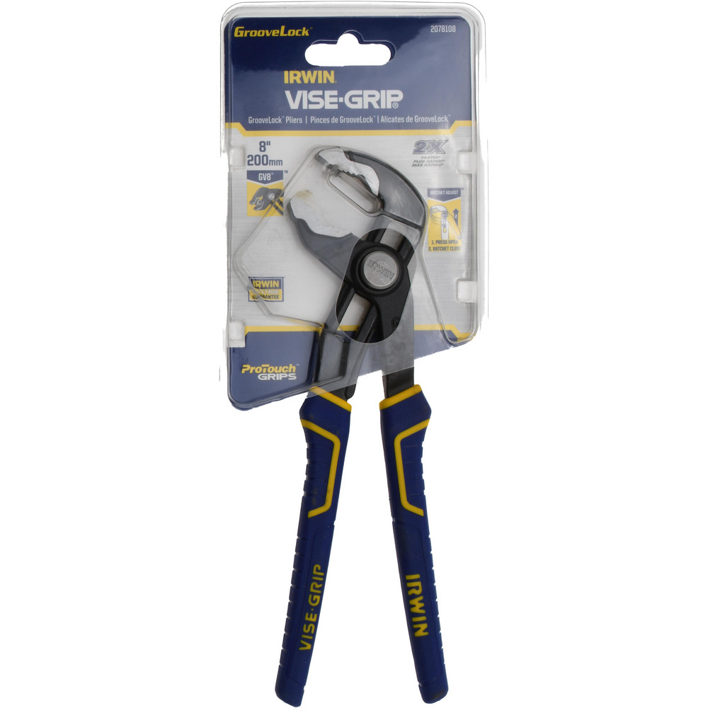 Tongue & Groove Plier: Standard Jaw - Standard Head, 13 Position, ProTouch Handle