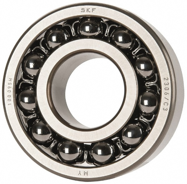 SKF 2306/C3 Self-Aligning Ball Bearing: 30 mm Bore Dia, 72 mm OD, 27 mm OAW Image