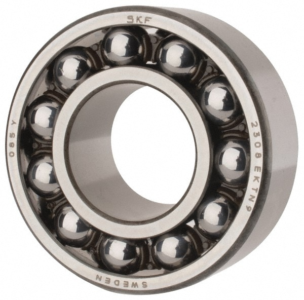 SKF 2308 EKTN9 Self-Aligning Ball Bearing: 40 mm Bore Dia, 90 mm OD, 33 mm OAW, Open Image