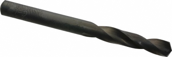 Screw Machine Drill Bit: 7/32" (0.2188) Dia, 135 deg, HSS - Oxide Finish, 2-3/8" OAL, Right Hand Cut, 2 Flute, Regular Spiral Flute, Straight-Cylindrical Shank, Series 159