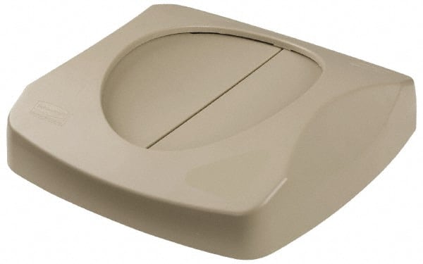 Rubbermaid FG268988BEIG Trash Can & Recycling Container Lid: Square, For 23 gal Trash Can 