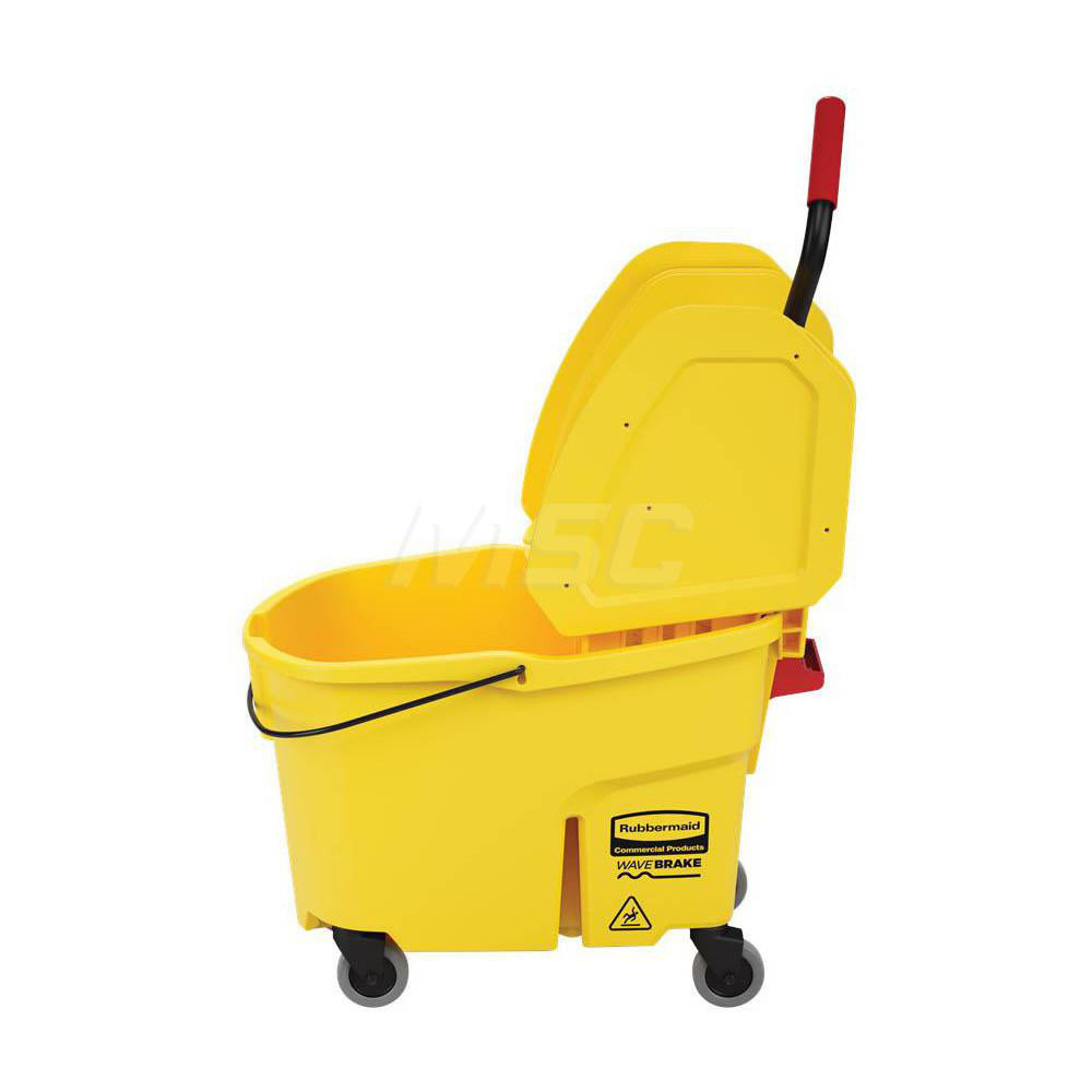 Rubbermaid WaveBrake 44 Qt DownPress Mop Bucket & Wringer Combo on