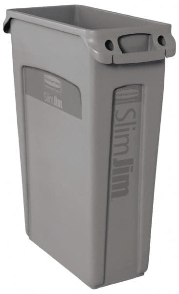 Rubbermaid FG354060GRAY 23 Gal Rectangle Gray Trash Can 