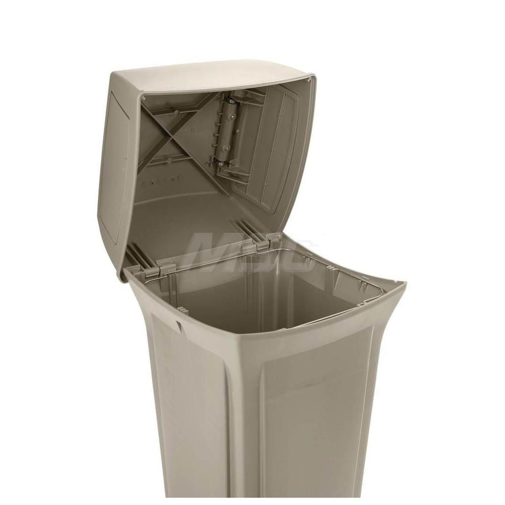 Rubbermaid Commercial Trash Can,45 gal.,Black,Plastic FG917188BLA