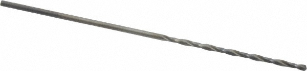 Taper Length Drill Bit: 3/64" (0.0469) Dia, 118 deg, HSS - Oxide Finish, 2-1/4" OAL, Right Hand Cut, Regular Spiral Flute, Straight-Cylindrical Shank, 120