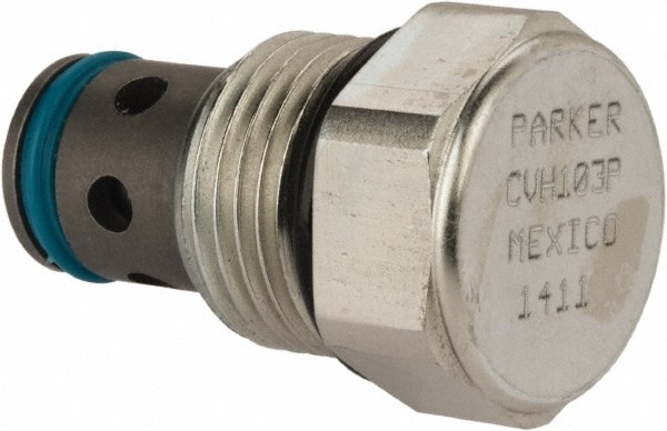 Parker CVH103P Hydraulic Control Cartridge Check Valve: 7/8-14 Thread, 16 GPM, 5,000 Max psi Image